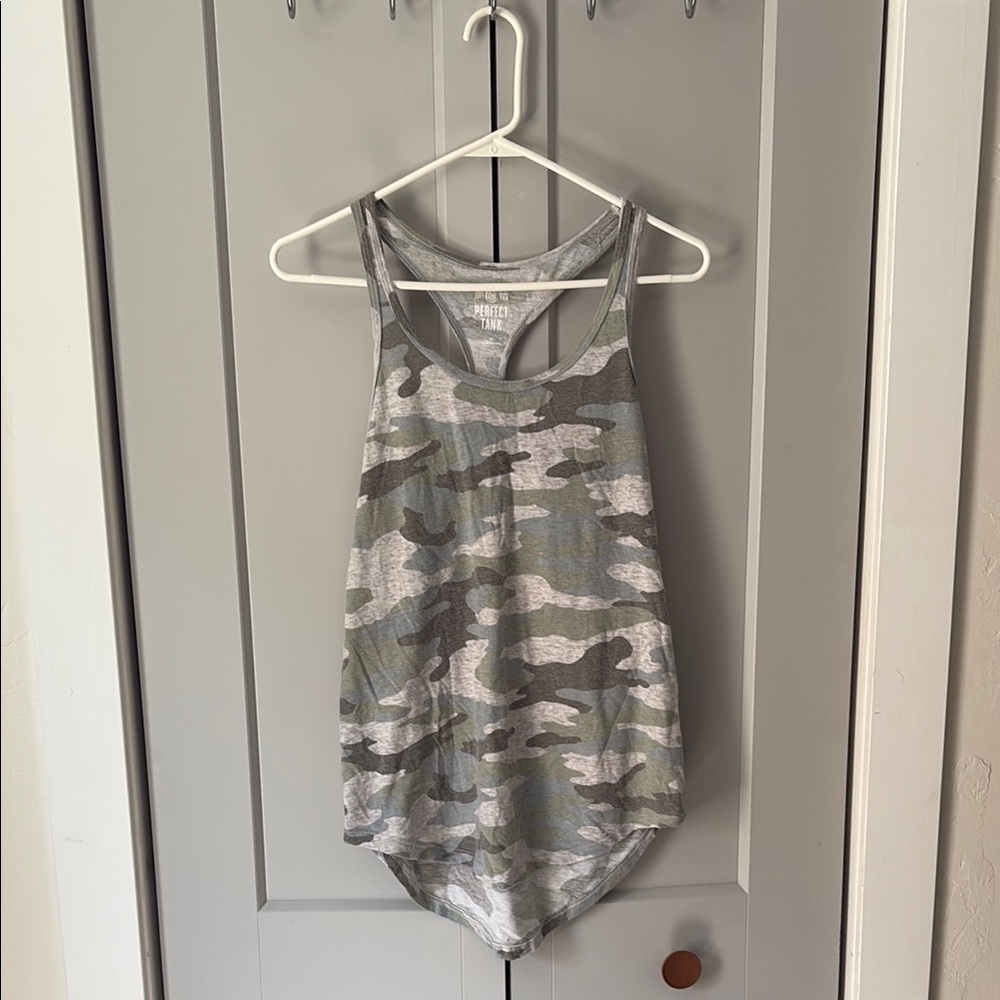 Gray Camo Tank Top